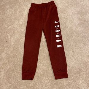 Red Jordan sweatpants